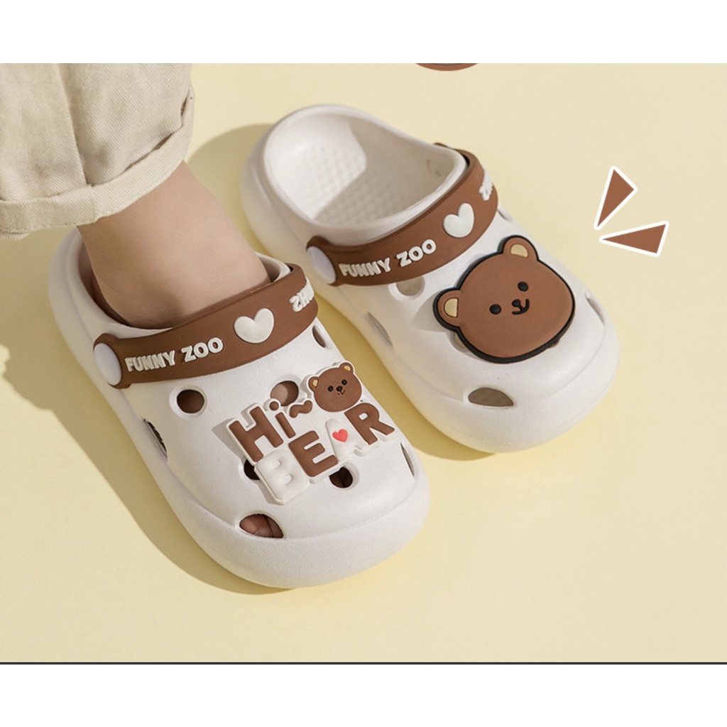 (TH21) Sục Cross Đáng Yêu Cho Bé, Dép Siêu Nhẹ, Chống Trượt Cho Bé