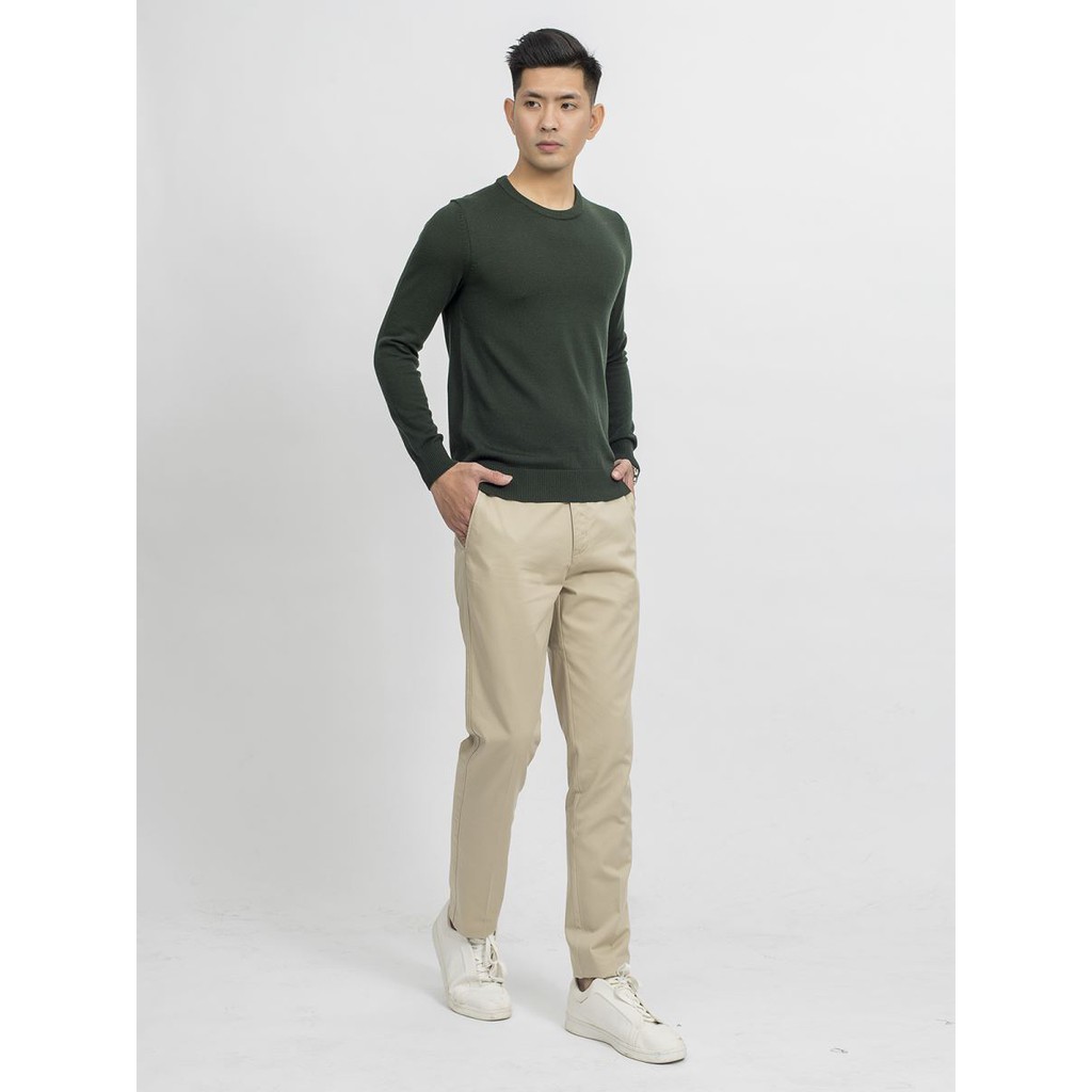 Quần Kaki Nam Aristino AKKR04 Màu Be 103 Dáng Slim Fit Chất Liệu Cotton