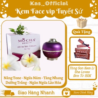 Kem dưỡng trắng da mặt face vip tuyết sứ mocha - nâng tone - ngừa nám tàng nhang - ngăn ngừa lão hóa da