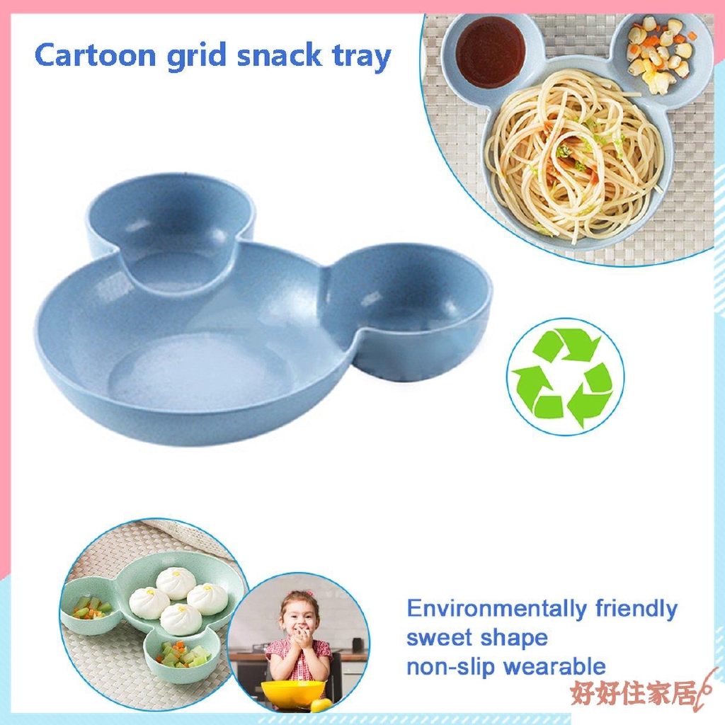 Đĩa ăn trưa kiểu dáng hoạt hình dễ thương cho trẻ em