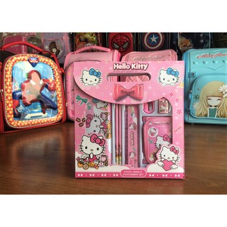 SET ĐỒ DÙNG HỌC TẬP HELLO KITTY CHO BÉ GÁI MẪU GIÁO - TIỂU HỌC