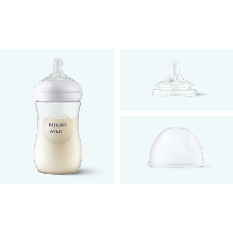 Bình sữa Avent Natural 125 260 330ml Mã mới 2021 [Được chọn núm 0 -&gt; Y][Cam kết chính hãng] GIMOVI phân phối chính hãng