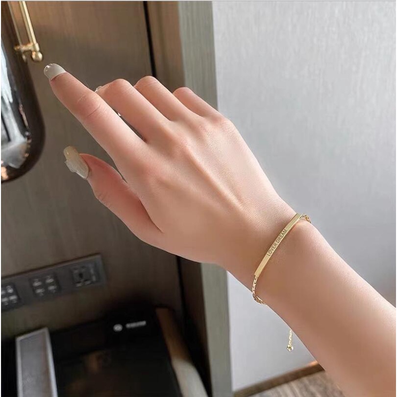 Vòng tay bằng thép không gỉ thiết kế trẻ trung dành cho cặp đôi | BigBuy360 - bigbuy360.vn