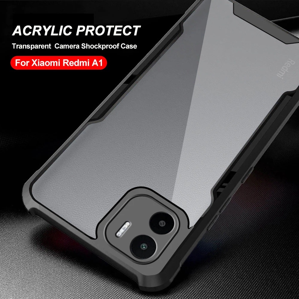 Ốp Điện Thoại Acrylic Trong Suốt Chống Sốc Cho Redmi A1 Redmi A1 + Redmi A1 Plus AZ A2