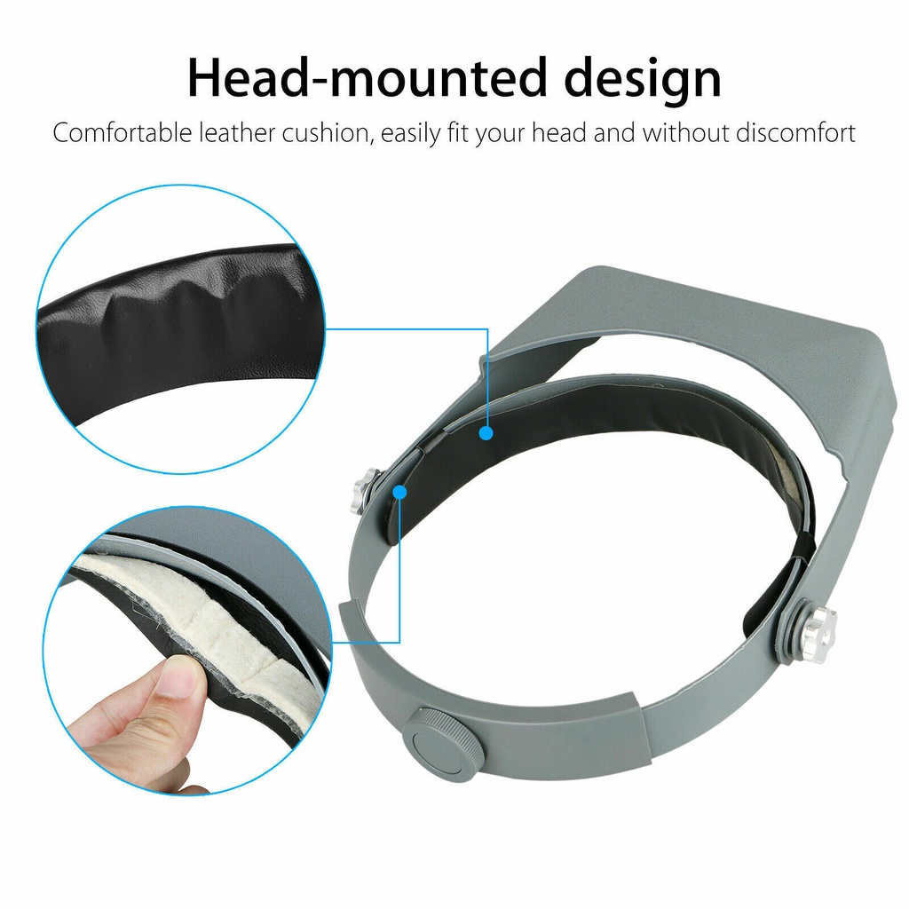 Kính Lúp Đeo Đầu Phóng Đại 1.5x, 2x, 2.5x, 3.5x Với 4 Lens