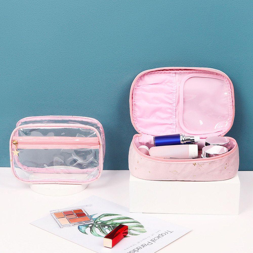 MIH Túi Đựng Mỹ Phẩm Cỡ Lớn Chất Liệu Nhung Cho Nữ