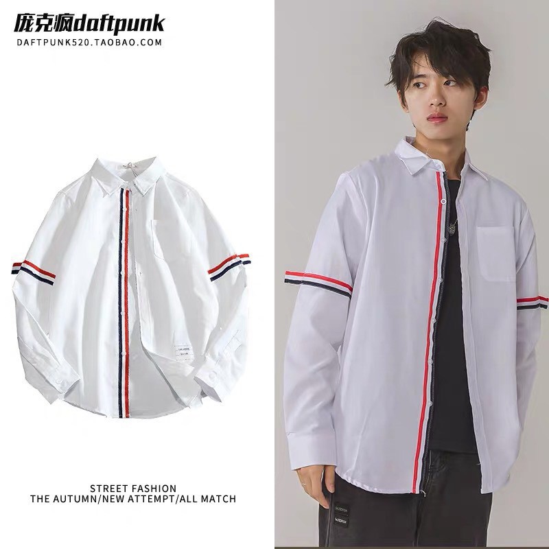 (Áo quốc dân) Áo sơ mi kẻ sọc tay đỏ đủ size Nam/Nữ hàng chuẩn (ORDER ) | BigBuy360 - bigbuy360.vn