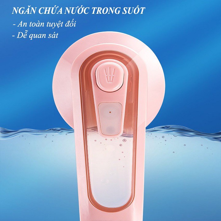 Bàn Là Hơi Nước Mini Cầm Tay Công Suất 30,  Bàn Ủi Cầm Tay Di Động Cho Gia Đình Tiện Dụng + Tặng Kèm Cốc Đong Nước