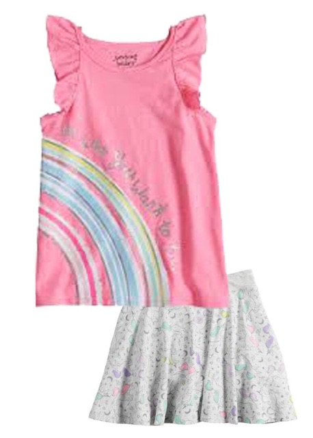 Set áo + chân váy bé gái Disney