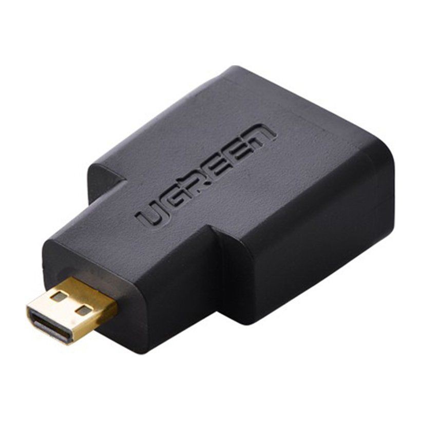 Đầu Chuyển Micro HDMI To HDMI UGREEN 20106 - Micro HDMI dương Sang HDMI âm - Hàng Chính Hãng