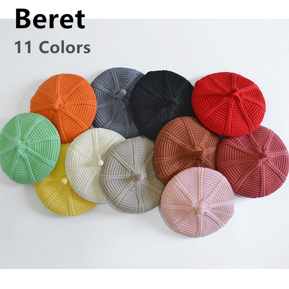 JUNE Mũ Len Beanie Màu Sắc Nhã Nhặn Thời Trang