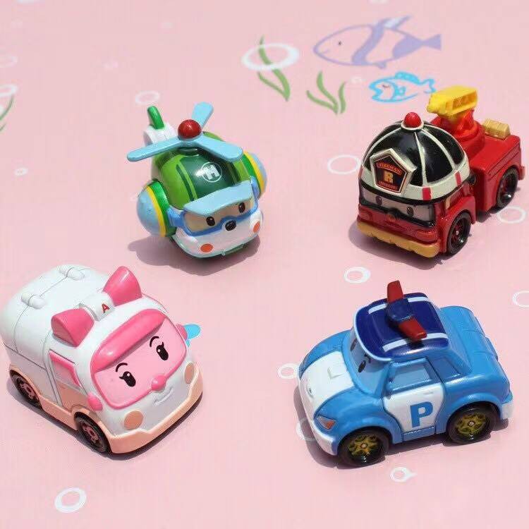 Bộ 6 đồ chơi xe biến hình rô bốt Robocar poli độc đáo cho bé