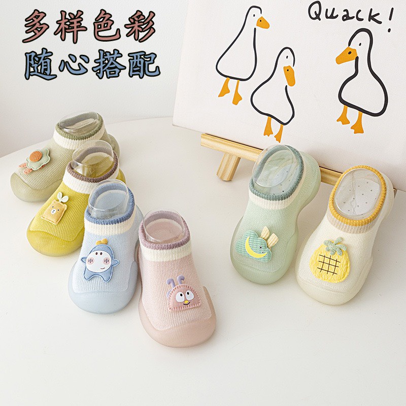 Giày Bún Tập Đi Trơn- Hình Đáng Yêu Cho Bé