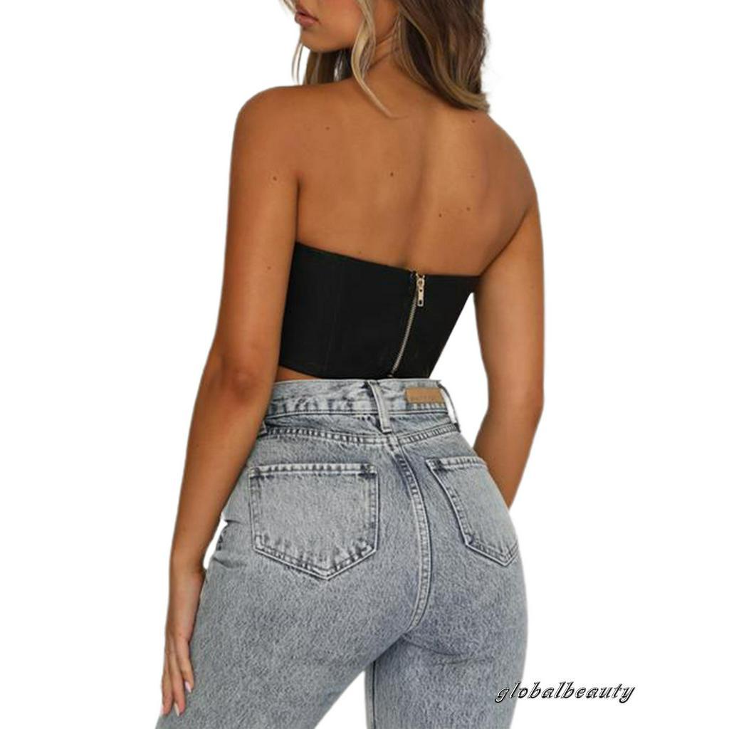 Áo Ống Bằng Da Pu Phong Cách Quyến Rũ Dành Cho Nữ | BigBuy360 - bigbuy360.vn