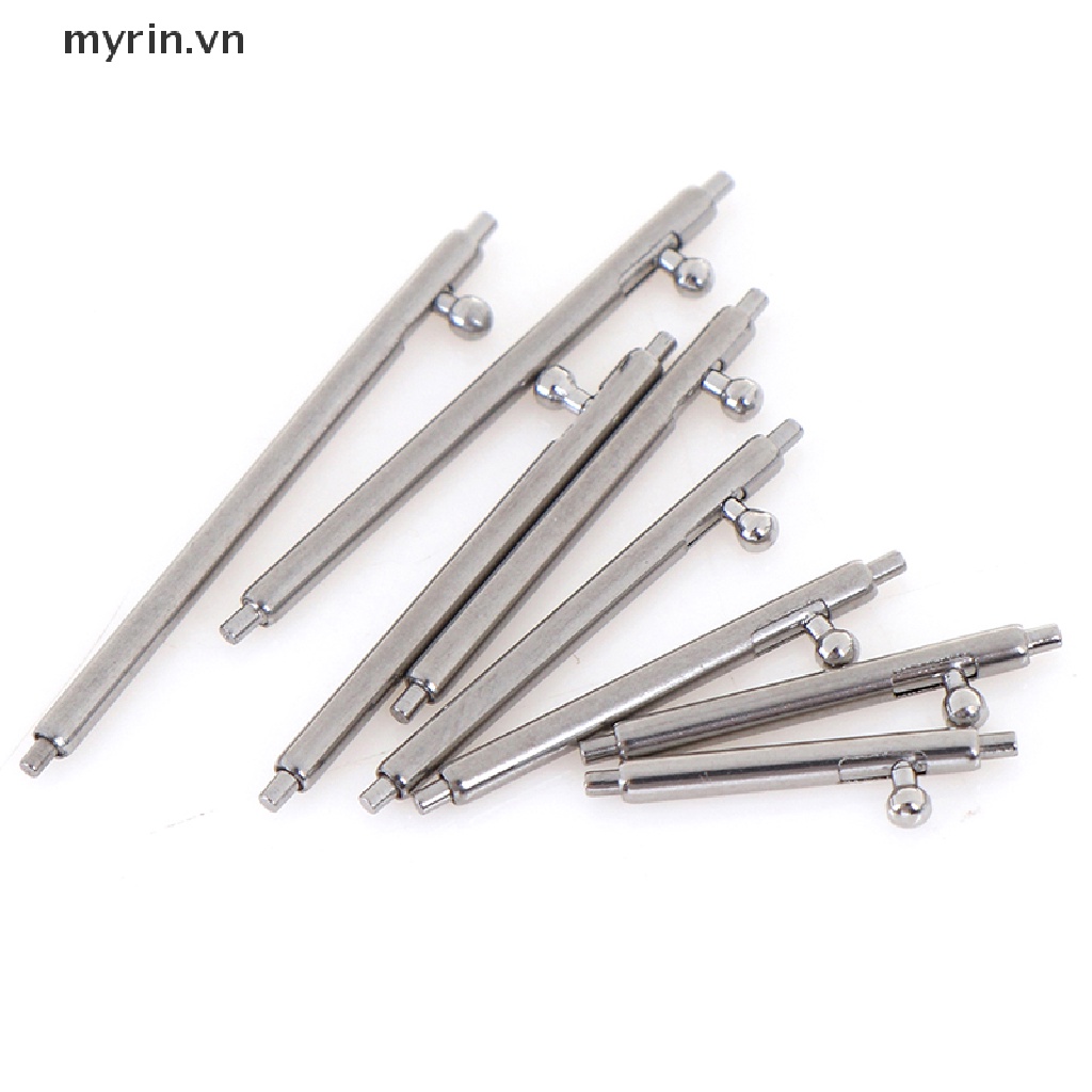 Set 10 Thanh Lò Xo Bằng Thép Không Gỉ 12~24mm Chuyên Dụng Cho Đồng Hồ Đeo Tay
