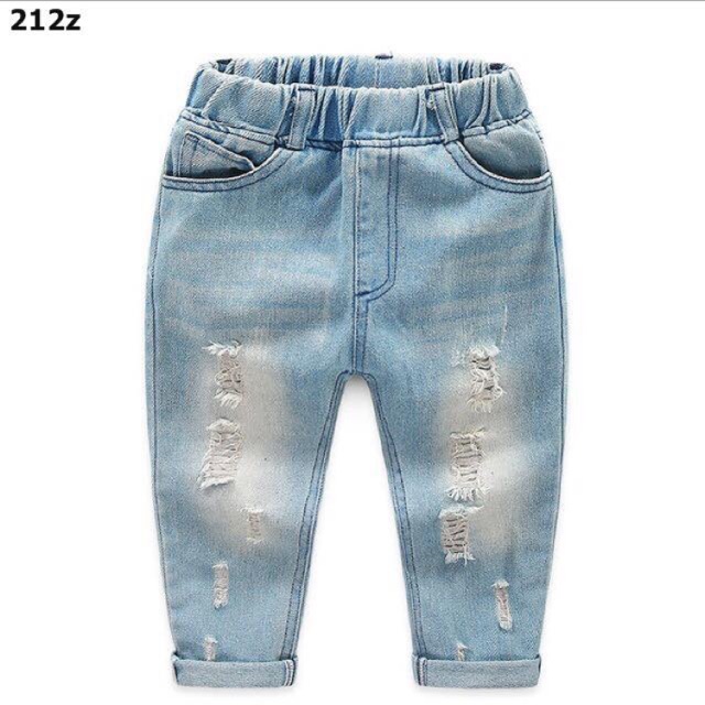 Quần jeans rách cho bé trai