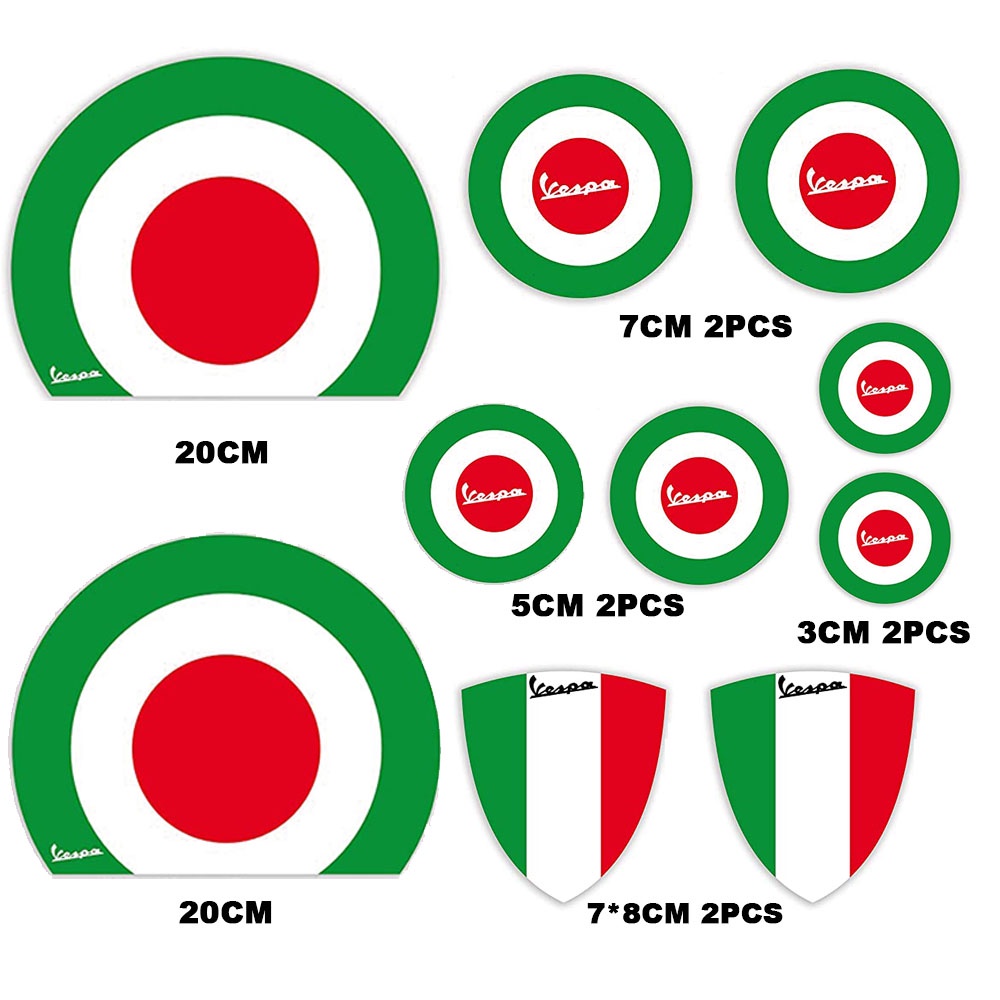 Miếng Dán Phản Quang Trang Trí Xe Máy VESPA Piagio SPRINT GTS GTV LXV LT PX Primaavera 150 250 300ie