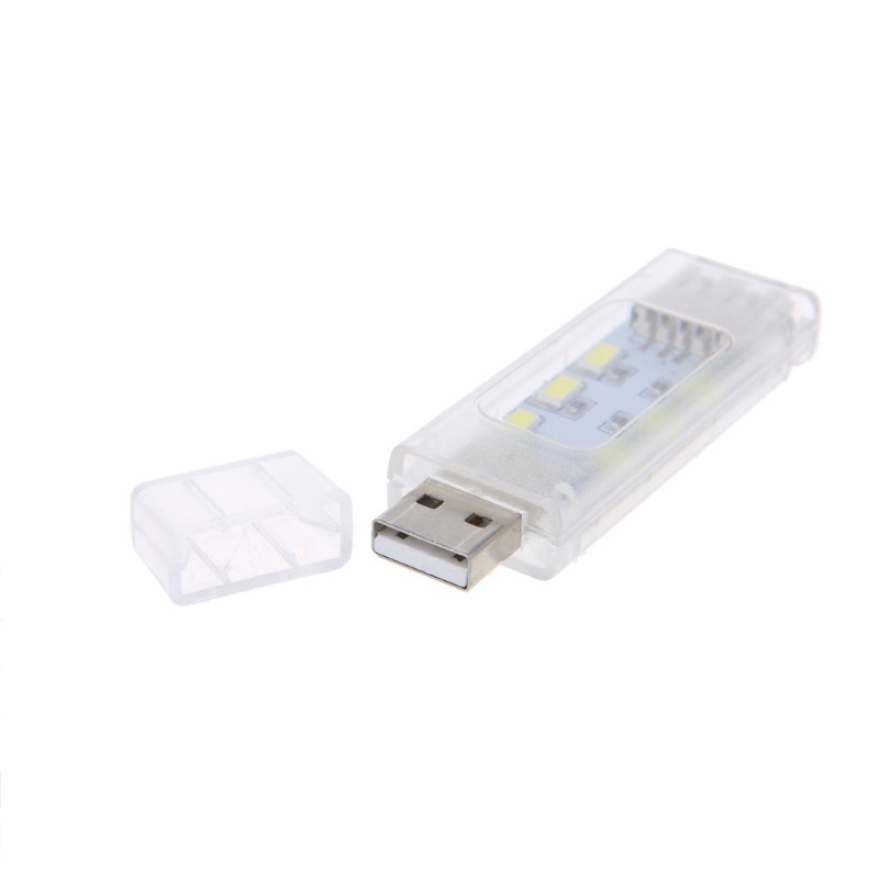 (Hàng Mới Về) Đèn Đọc Sách Usb 12 Bóng Led Hai Mặt Mini Dùng Khi Đi Cắm Trại