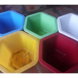 Chậu nhựa 30cm nhiều màu combo 10 cái