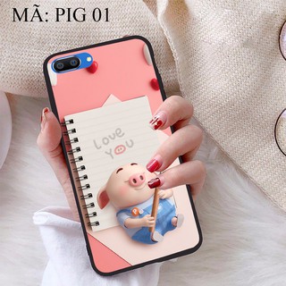 Ốp lưng Realme C1 viền dẻo TPU BST Lợn Tết