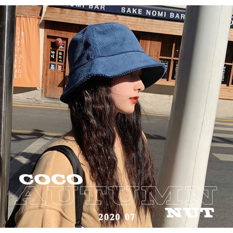 Nón Xô Vải Nhung Gân Tăm Màu Trơn Thời Trang L2184