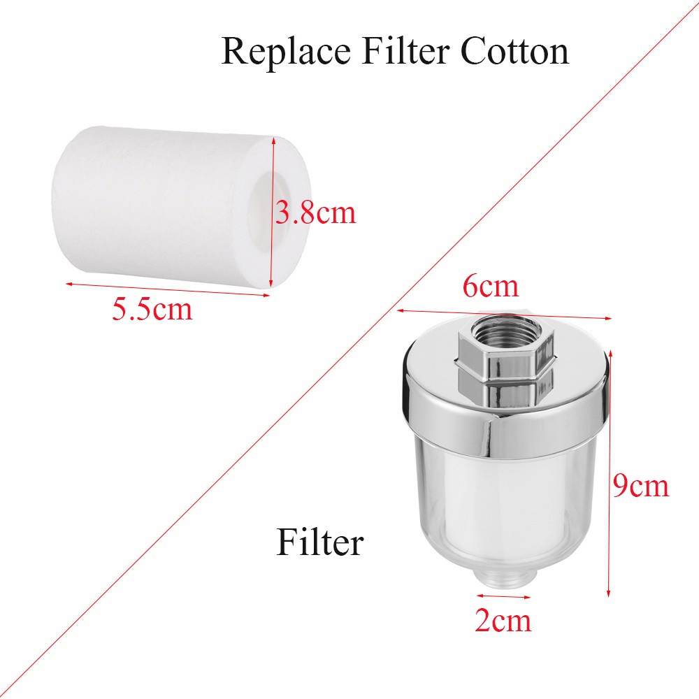 KUNHEV Đầu lọc nước vòi hoa sen phòng tắm/ Lõi cotton thay thế chất lượng tốt