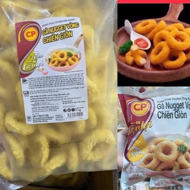 Gói 1Kg Gà Nugget Vòng Chiên Giòn Cp