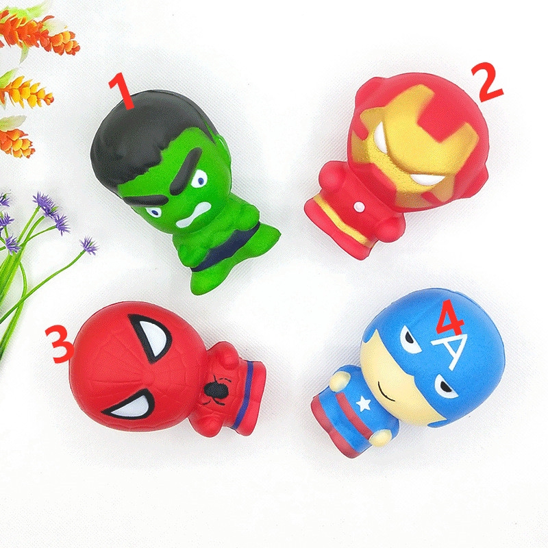 Đồ chơi mềm nở chậm làm từ nhựa hình các nhân vật siêu anh hùng Marvel