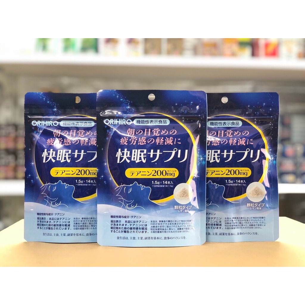 Bột ngủ ngon Orihiro giảm căng thẳng ngủ sâu 14 Gói