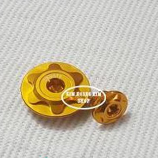 Ốc mâm lửa trang trí xe Winner,Wave,Dream màu vàng