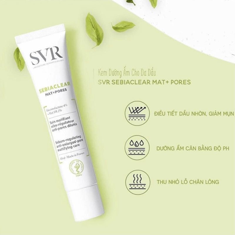 Kem Dưỡng SVR giúp kiềm dầu & se khít lcl dành cho da dầu mụn