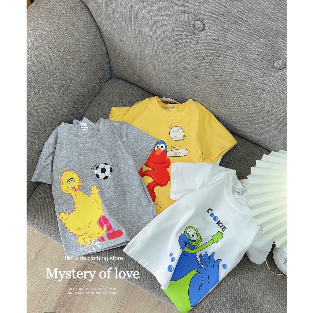 Áo cotton bé trai/bé gái❤️ Hàng Quảng Châu Cao Cấp ❤️ Cộc Tay Cho Bé