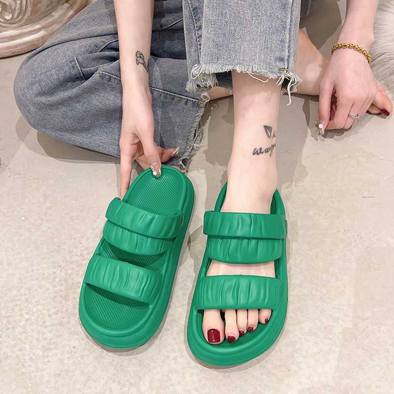 Dép nữ, dép Sandal nữ đế cao 4cm, dép quai hậu nữ đi học siêu kute
