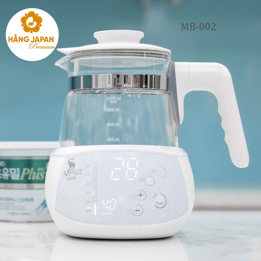 Ấm đun nước pha sữa Moaz Bebe MB002, MB012 - Bình đun nước đa năng pha trà, cà phê tiện lợi - BH 12 THÁNG