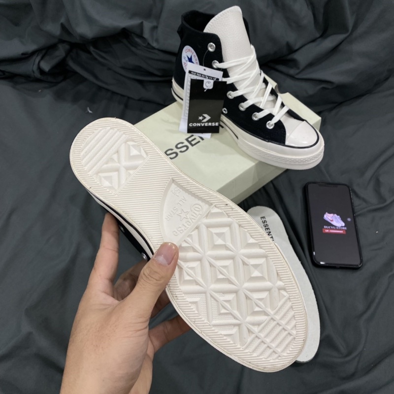 GIÀY CONVES FOG.ESSENTIALS BLACK LAI AU [ FULL BOX + FREE SHIP ] | BigBuy360 - bigbuy360.vn