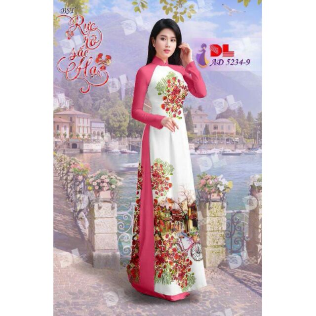 Các mẫu áo dài in hoa phượng