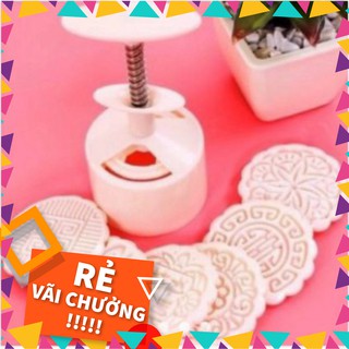 Khuôn làm bánh trung thu lò xo 6 mặt