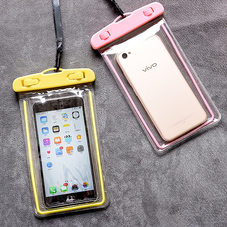 Túi Đựng Điện Thoại Cảm Ứng Phát Quang Chống Nước Thông Dụng Cho Iphone 7plus 8x Ốp