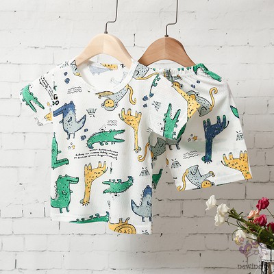 Set Áo Thun Tay Ngắn &amp; Quần Short Cho Bé Trai &amp; Gái