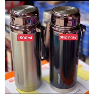 [Sẵn Kho]Bình Nước Giữ Nhiệt Inox 304 Chính Hãng BAOL 1500ml, 1000ml, 780ml, 600ml Cao Cấp Nắp Titan Quai Xách Silicon