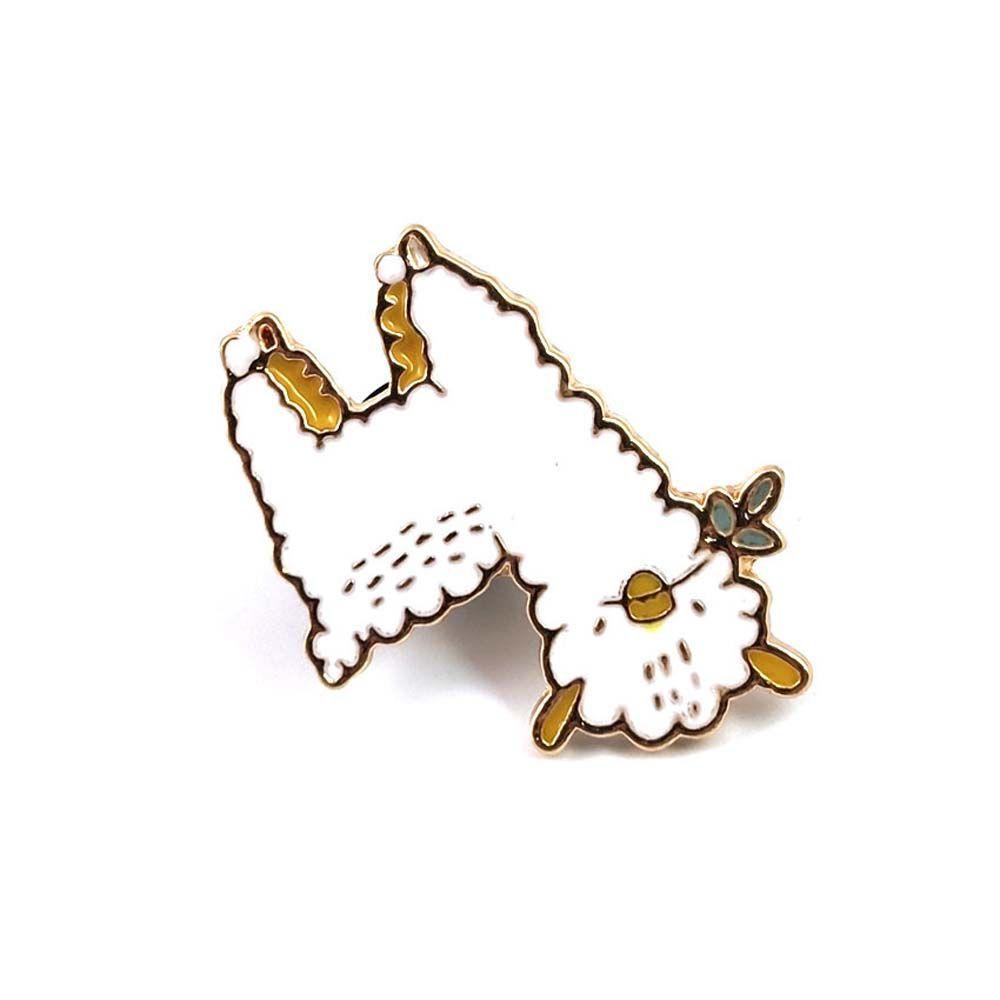 Ghim Cài Áo Kim Loại Tráng Men Hình Lạc Đà / Cừu Hoạt Hình Cho Nữ