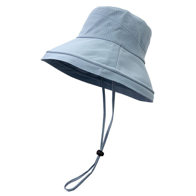 Nón Tai Bèo Che Nắng Chống Tia Cực Tím Cỡ Lớn Có Vành Rộng Che Mặt Thời Trang Xuân Thu Cho Nữ