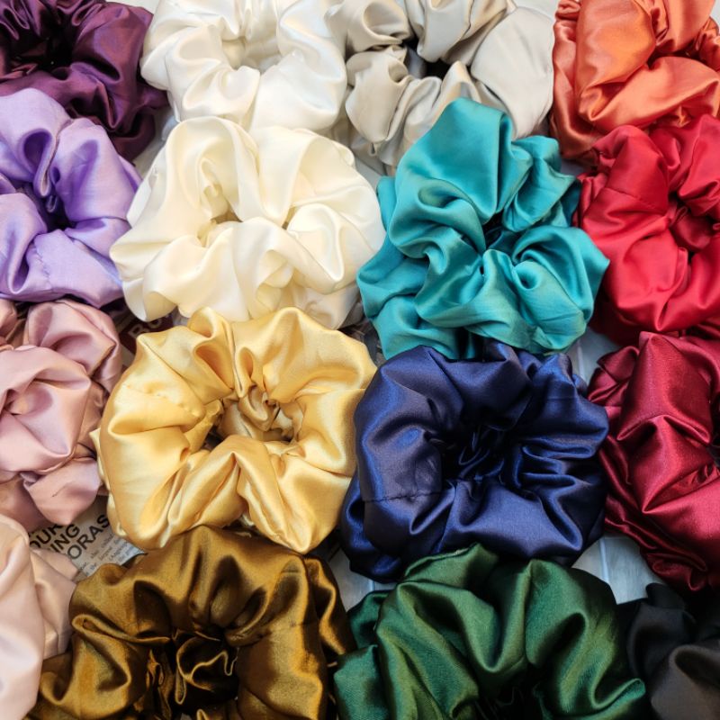 DÂY BUỘC TÓC SCRUNCHIES SATIN PHI BÓNG