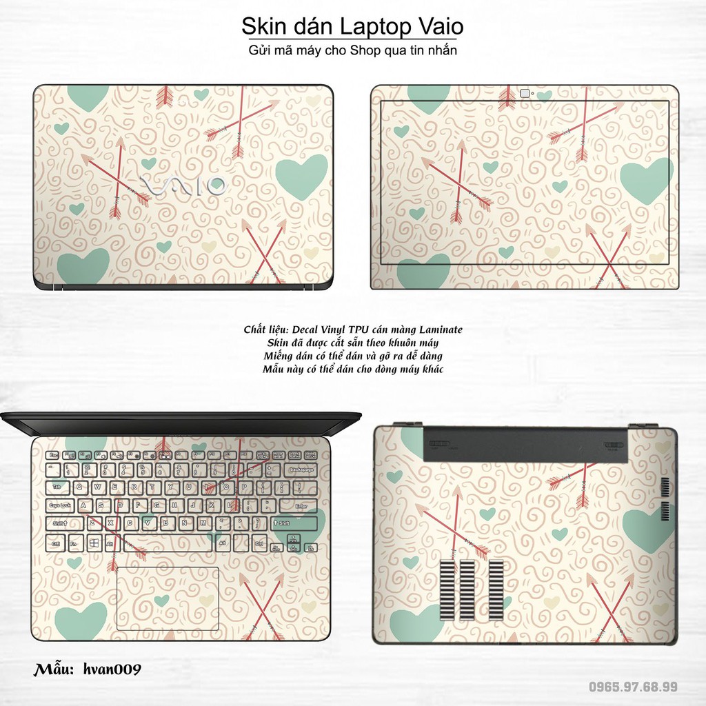 Skin dán Laptop Sony Vaio in hình Hoa văn _nhiều mẫu 2 (inbox mã máy cho Shop)