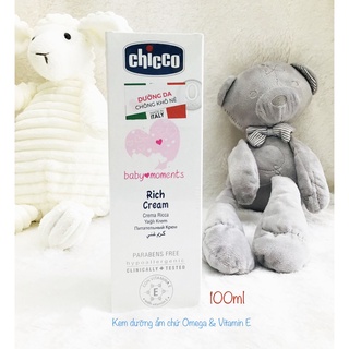 Kem Dưỡng Da Chống Khô Nẻ Chicco,Dưỡng Ẩm Chicco 100ml