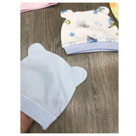 MŨ cotton CHO BÉ SƠ SINH DƯỚI 3 THÁNG TUỔI