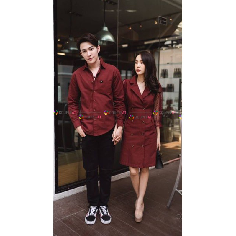 Set Đồ Đôi Chụp Ảnh Cưới Áo Vest Nữ Dáng Dài Tay Ren Phong Cách