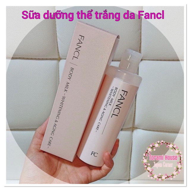 Sữa dưỡng thể trắng da chống lão hoá Fancl Body milk whitening &amp; aging care