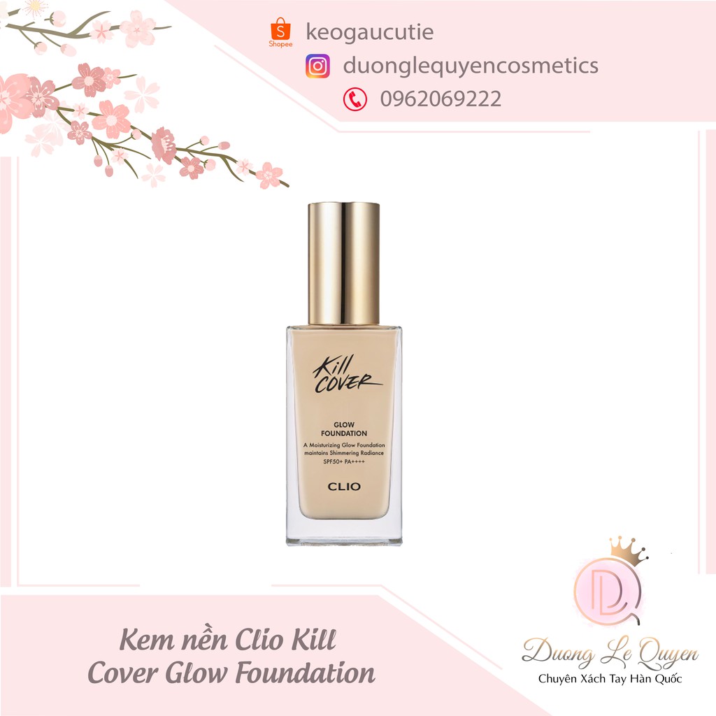 Kem nền Clio Kill Cover Glow Foundation Mini