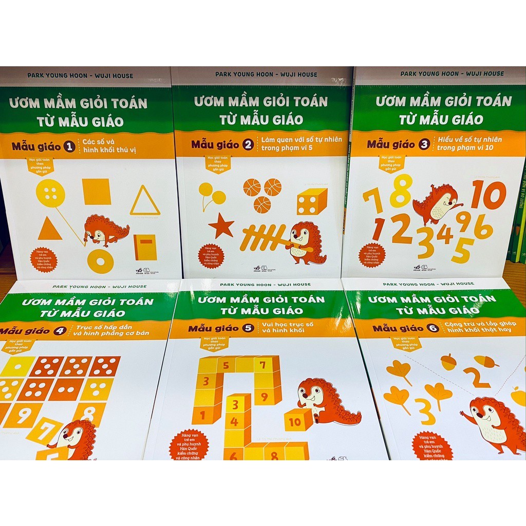 Sách - Bộ Ươm mầm giỏi toán từ mẫu giáo ( trọn bộ 06 cuốn)